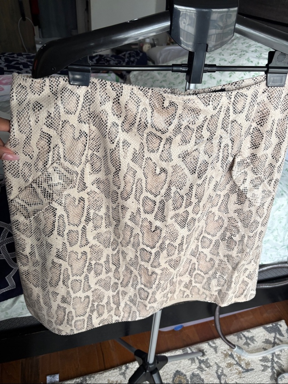 Fashion to Figure Beige and Black Animal Print Skirt